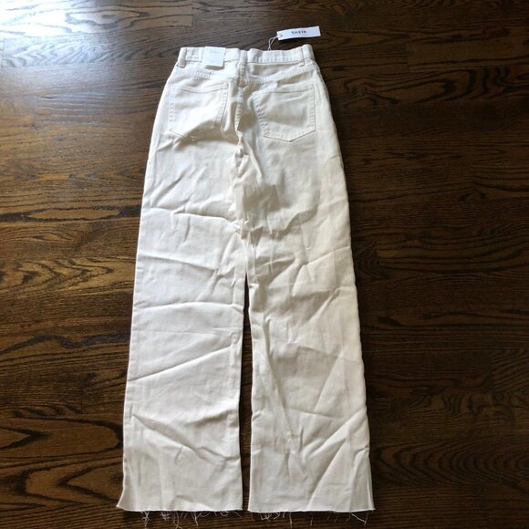 NEW SHEIN Off White High Waisted Wide Leg Jeans - Size 25 - Picture 8 of 9